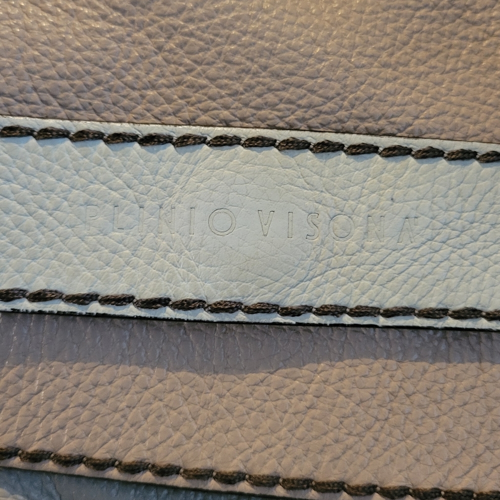 Plinio Visona Italian Leather Handbag - Picture 4 of 9